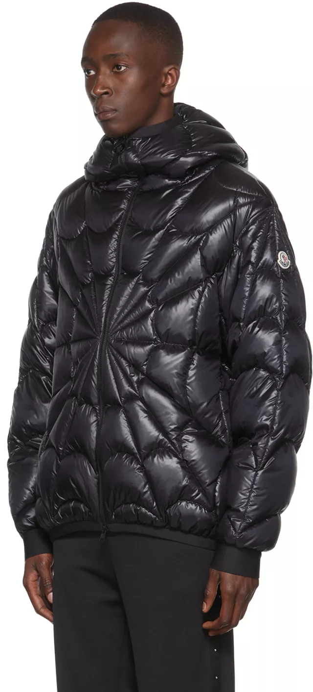 Moncler Spider Down Jacket in Black | Stylemi