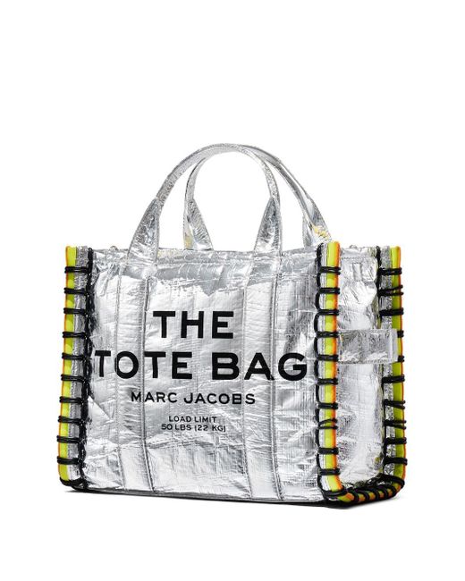 Marc Jacobs The Tarp small tote bag in Silver | Stylemi