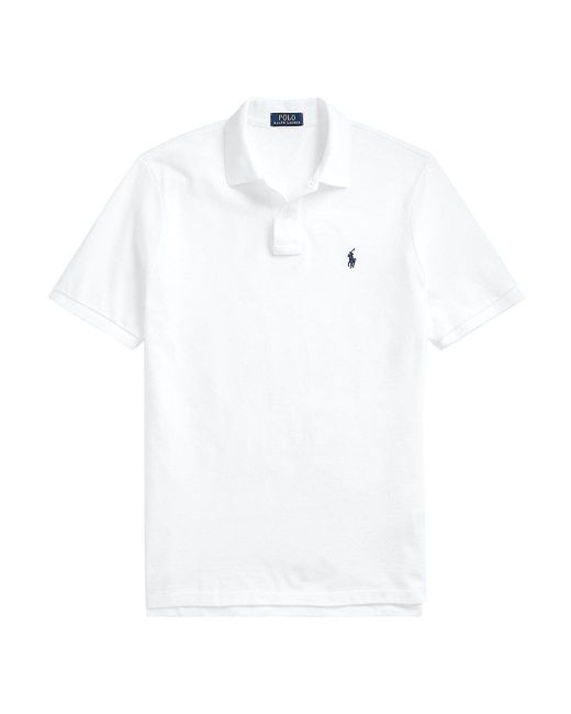 Polo Ralph Lauren The Iconic Mesh Polo Shirt in White | Stylemi
