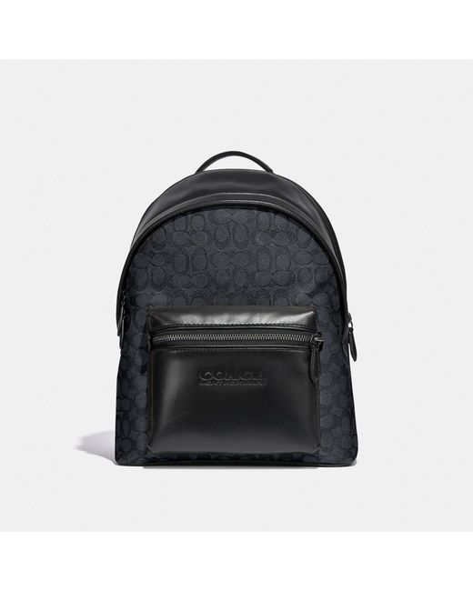 Coach Men's Track Backpack In Signature Canvas