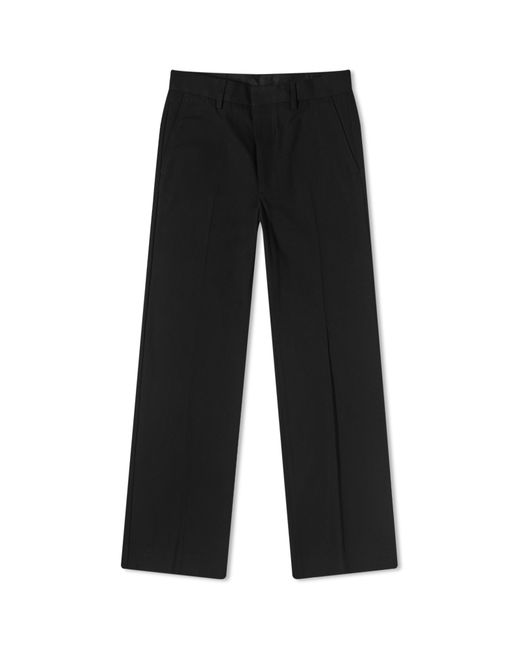 Black Ayonne cotton-blend twill trousers, Acne Studios