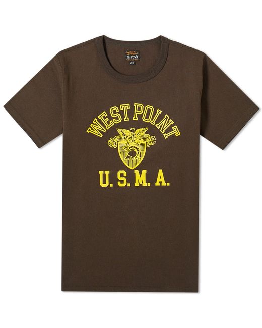 The Real McCoys The Real McCoys West Point Military Tee in Gray | Stylemi