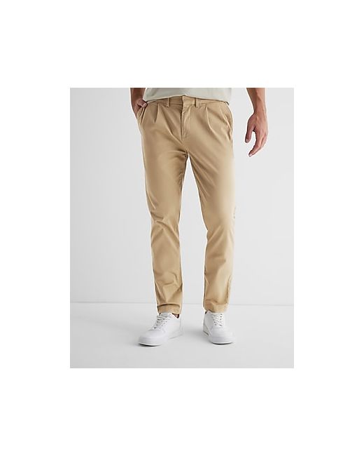 Athletic Slim Pleated Hyper Stretch Modern Chino