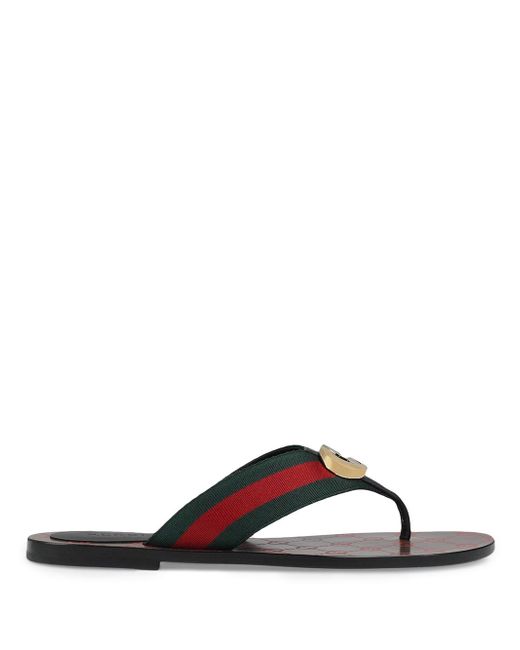 Gucci Angelina Maxi GG Slide Sandals in Brown | Stylemi