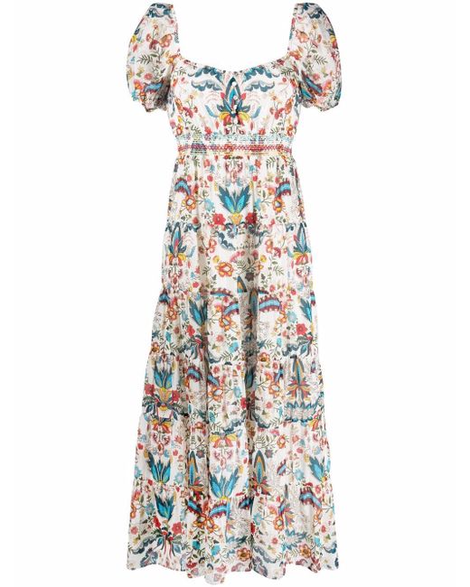 Alice + Olivia Women's Coletta Floral-Print Silk Maxi Dress