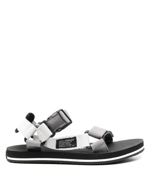 Levi's Tahoe side-buckle detail sandals in Gray | Stylemi
