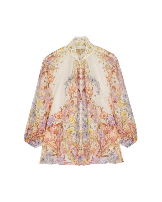 Zimmermann Jeannie Floral-print Blouse in Multicolor | Stylemi
