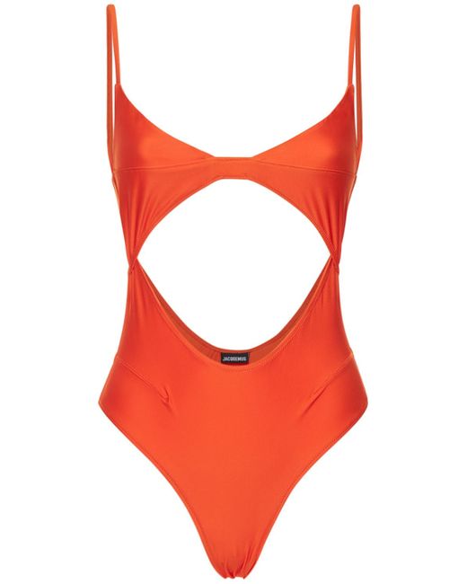 Jacquemus Women's Le Maillot Araanja One Piece Swimsuit