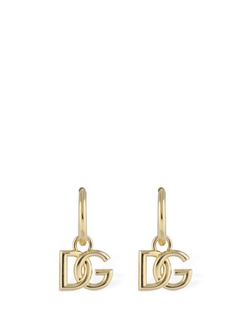 Logo Hoop Earrings in Gold - Gucci