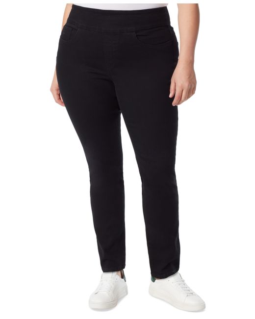 Gloria Vanderbilt Plus Amanda Pull-On Jeans in Black | Stylemi