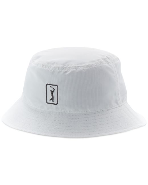 PGA Tour Reversible Solid Bucket Hat in White | Stylemi
