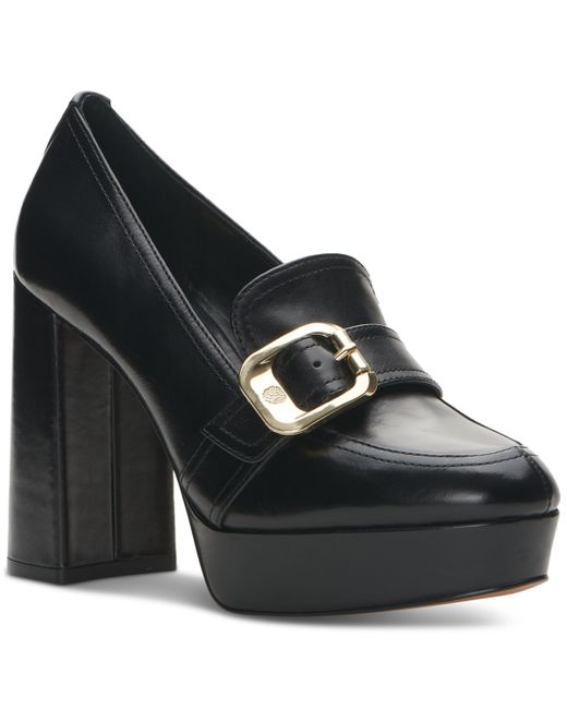 Vince Camuto Grinilia Platform Loafers Shoes in Black | Stylemi