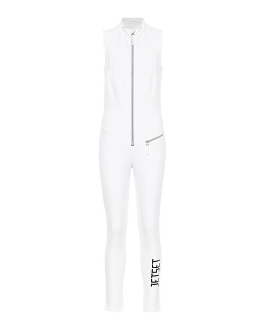 JET SET Domina shell all-in-one ski suit in White | Stylemi