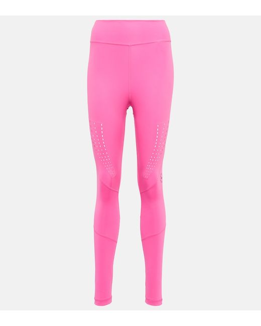 TrueStrength high-rise leggings in pink - Adidas By Stella Mc Cartney