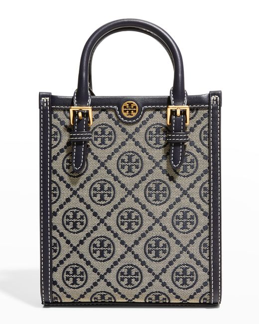 Tory Burch Women's Perry T Monogram Jacquard Triple Tote In At