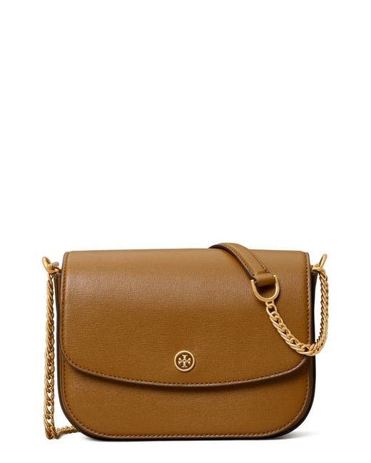 Tory Burch Robinson Convertible Shoulder Bag in at in Brown | Stylemi