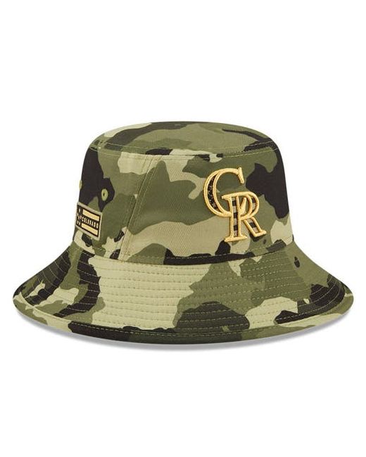 New Era Colorado Rockies 2022 Armed Forces Day Bucket Hat at One Oz