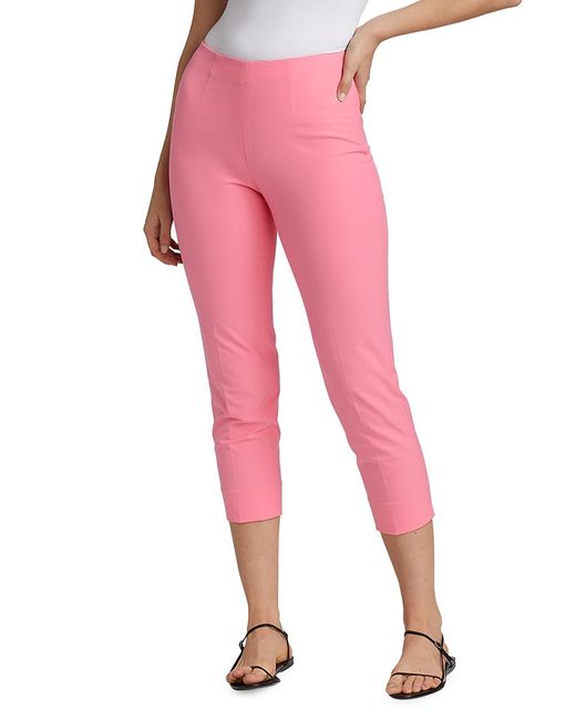 Piazza Sempione Audrey Iconic Stretch Cotton Trousers 48 14 in Pink ...