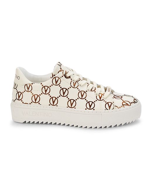 Valentino Bags By Mario Valentino Women's Sheila Leather Chunky Sneakers