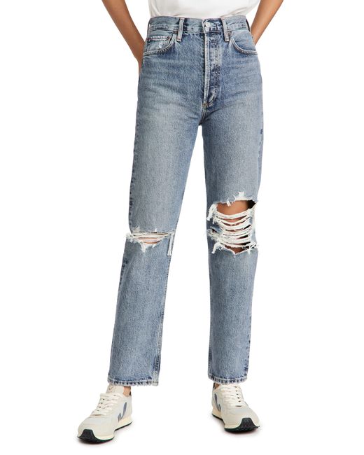 AGOLDE 90s Pinch Waist High Rise Straight Jeans | Stylemi