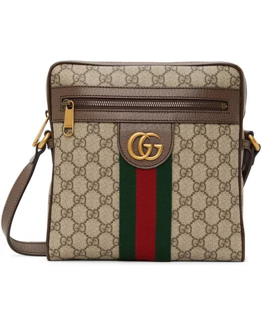 Gucci Ophidia GG Small Messenger Bag in Brown | Stylemi