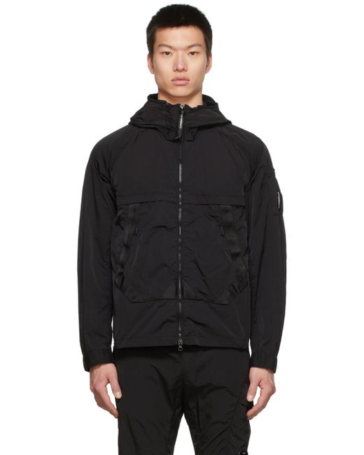 CP Company Medium Chrome-R Jacket in Black | Stylemi