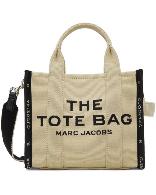 Marc Jacobs The Jacquard Mini Tote Bag in Beige | Stylemi