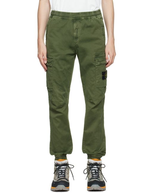 Stone Island Tapered Cargo Pants in Green | Stylemi