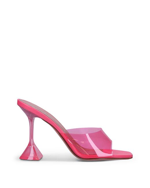 Amina Muaddi Pvc Lupita Glass Sandal | Stylemi